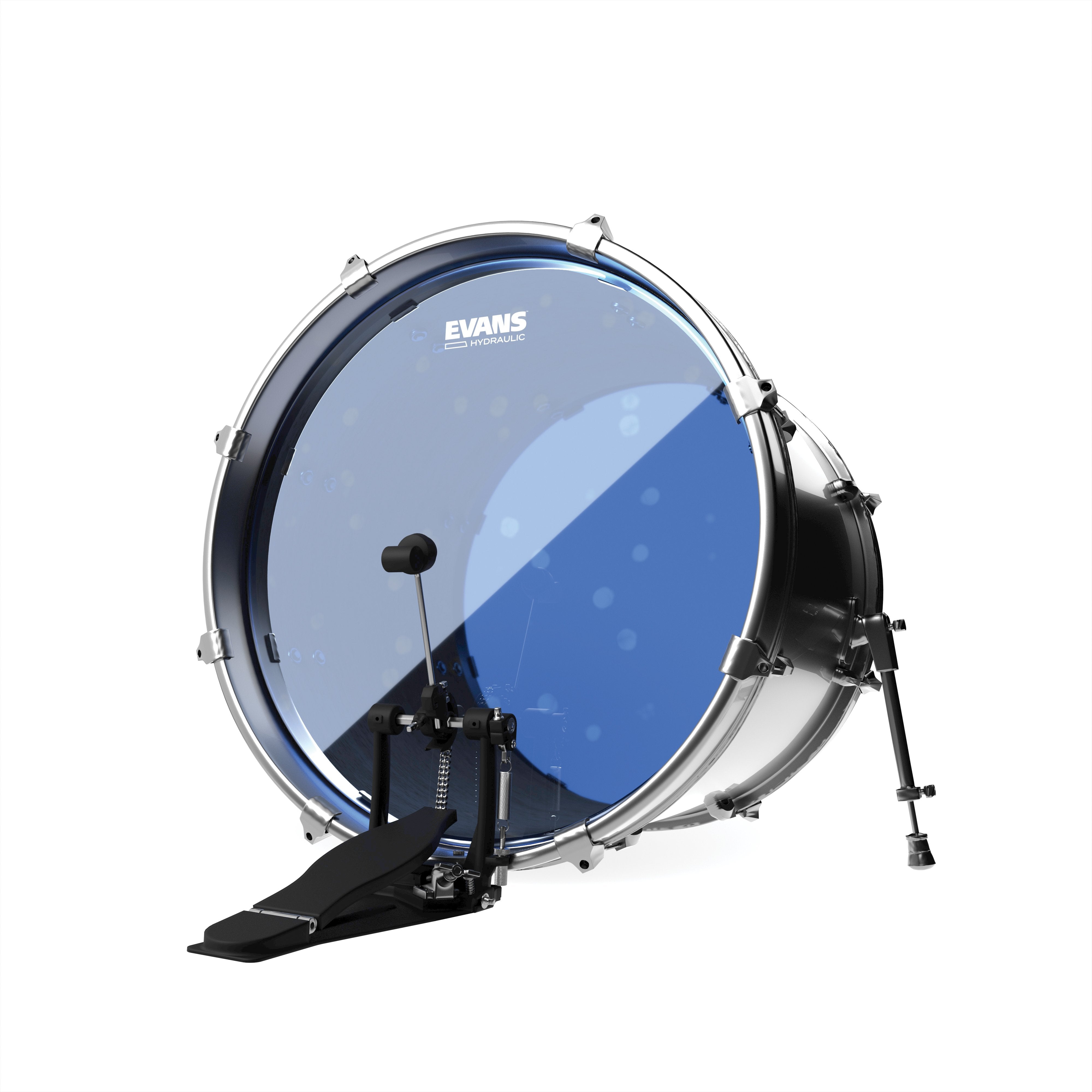 Evans Hydraulic Blue Bass Drumhead - 22" - Image 3