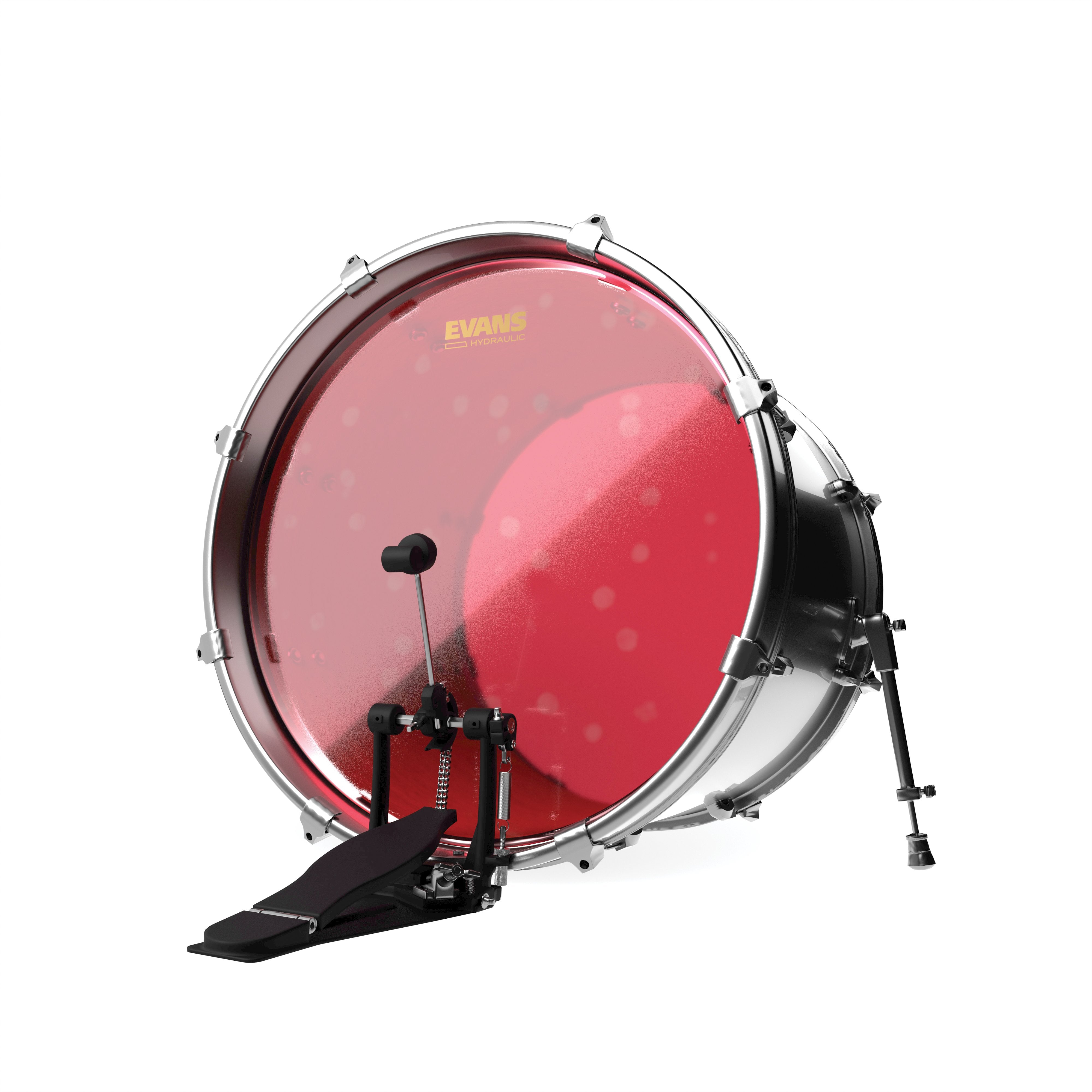Evans Hydraulic Red Bass Drumhead - 22" - Image 3