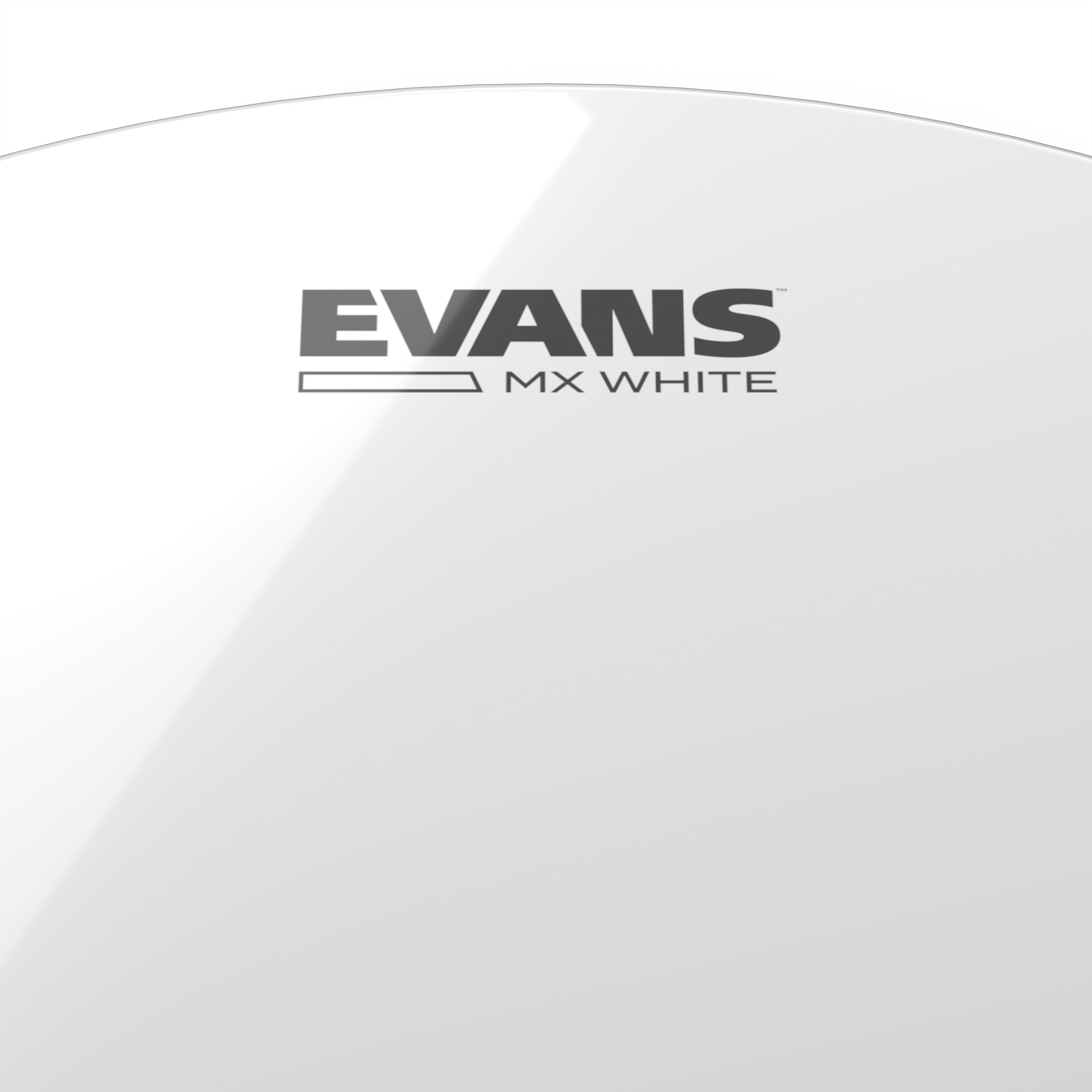 Evans MX White Marching Tenor Drumhead - 8" - Image 2