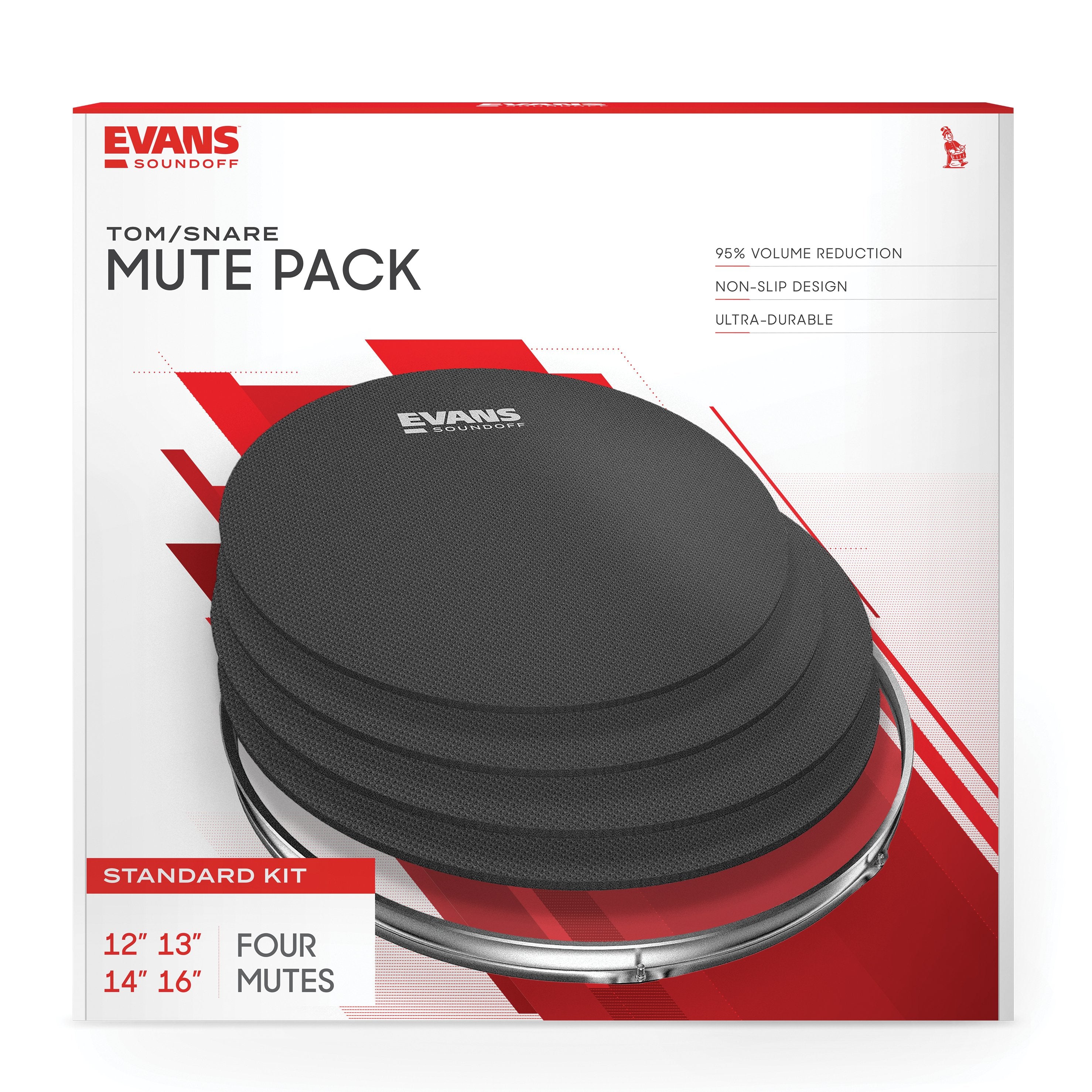 Evans SoundOff Drum Mute Set - 12"/13"/14"/16" - Image 2