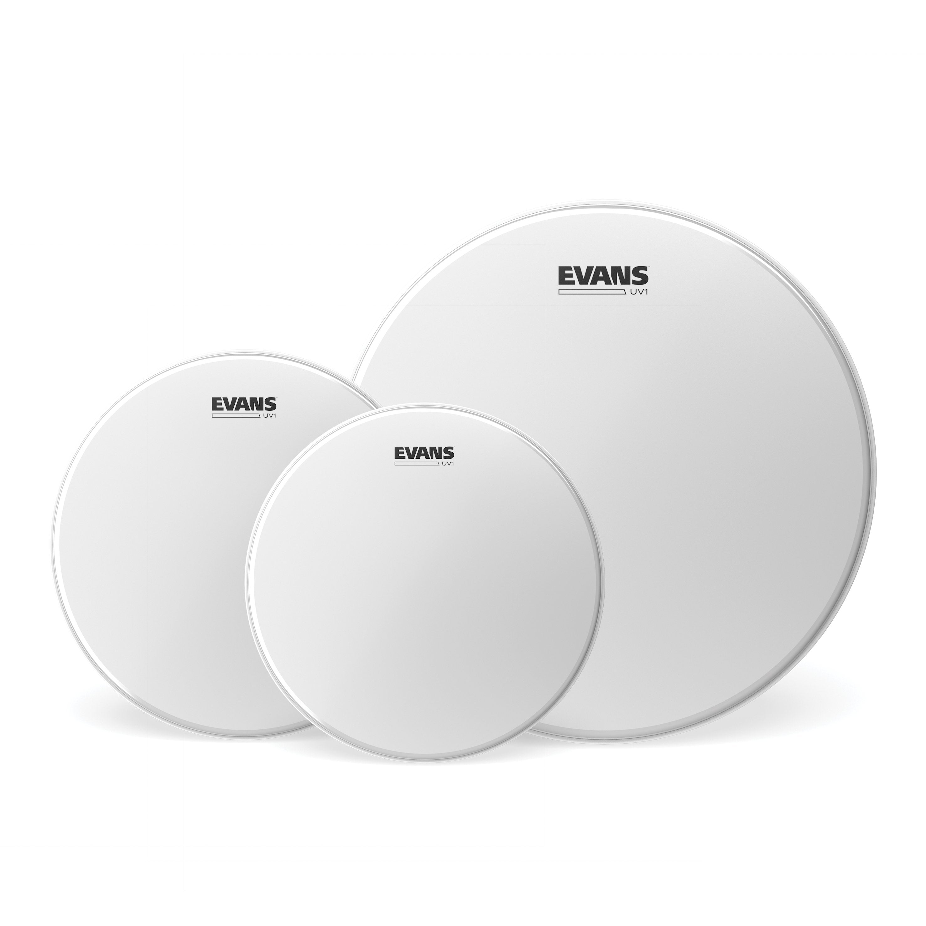 Evans UV1 Coated Tom Head Pack - 12"/13"/16" - Image 1
