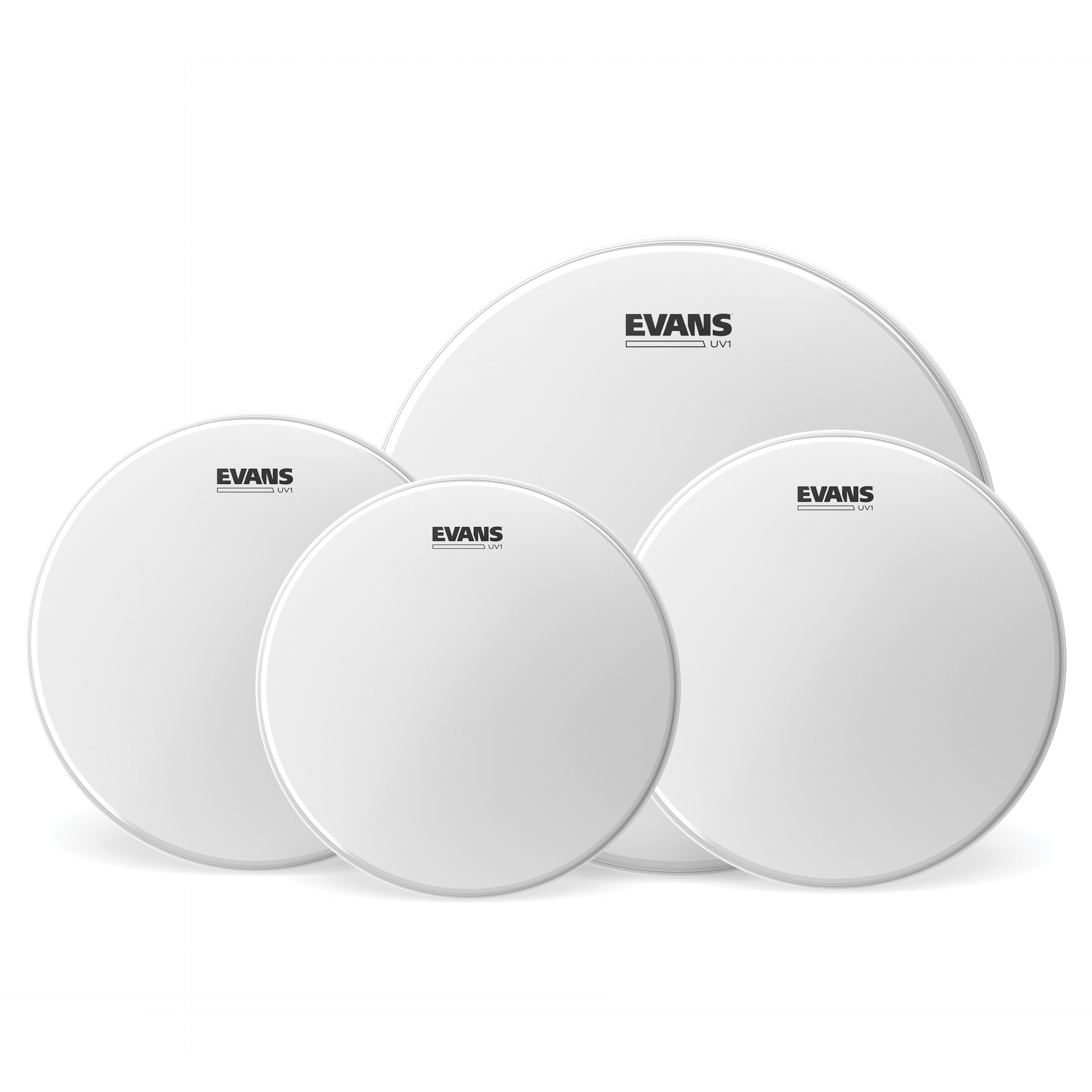 Evans UV1 Drumhead Pro Pack - Rock - 10"/12"/16" - 14" UV1 Coated - Image 1