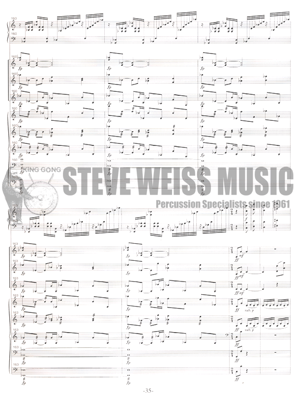 Ewazen-Concerto for Marimba PERC ENS VERSION (SP)- Solo M/B/2V/5M