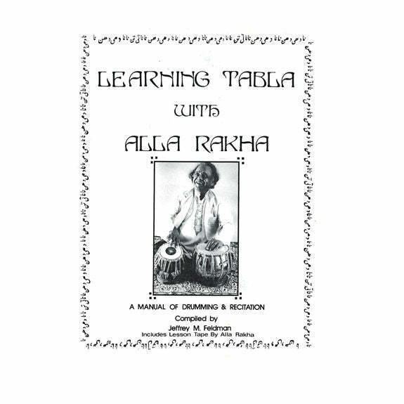 Feldman-Learning Tabla with Alla Rakha (Book with Cassette Tape)