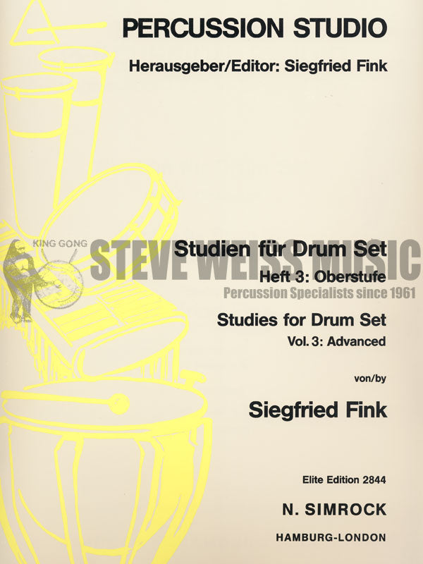Fink-Studies for Drumset vol. 3-Advanced