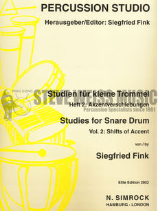 Fink-Studies for Snare Drum Vol 2 : Shifts of Accent