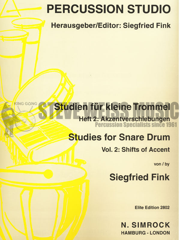 Fink-Studies for Snare Drum Vol 2 : Shifts of Accent