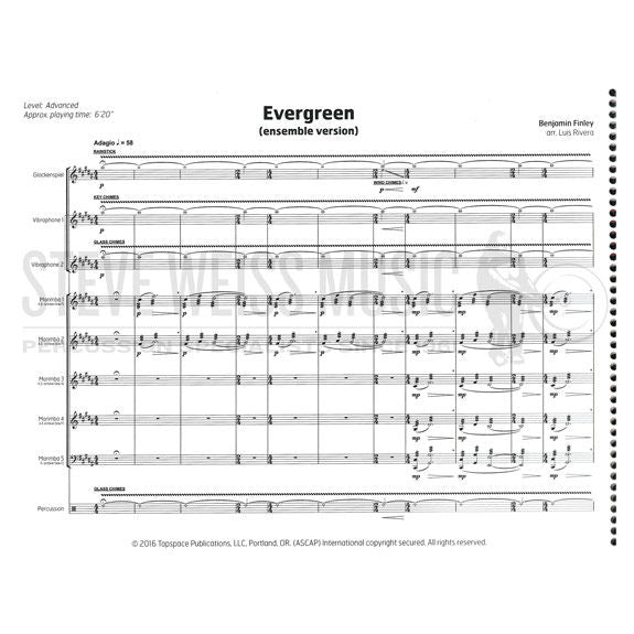 Finley-Evergreen ENSEMBLE VERSION arr. Rivera (SP)-B/2V/ 5M/P