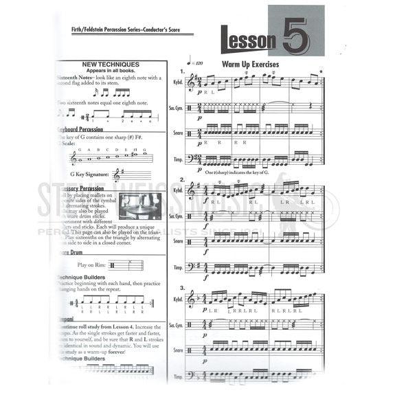 Firth/Feldstein-Percussion Series: Complete Score