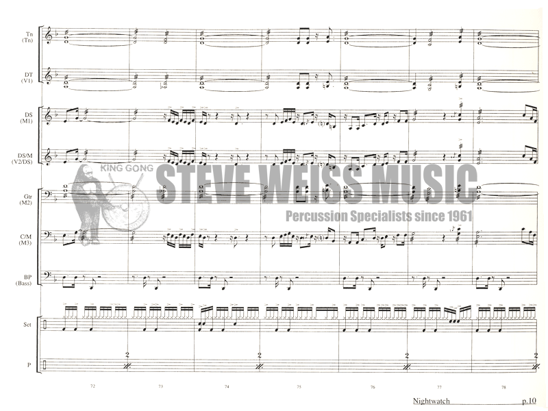 Ford-Night Watch (SP)-2V/3M/steel drs./P/BG or steel band
