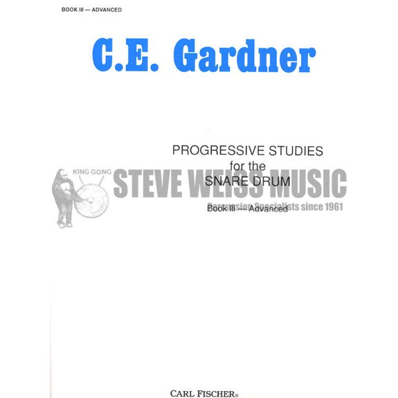 Gardner-Progressive Studies for the Snare Drum (Book 3)