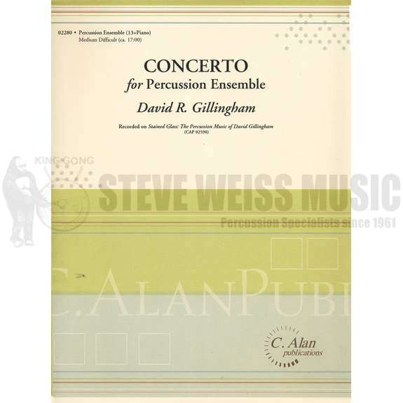 Gillingham-Concerto for Percussion Ensemble (SP) -B/2V/C/X/4M/BM