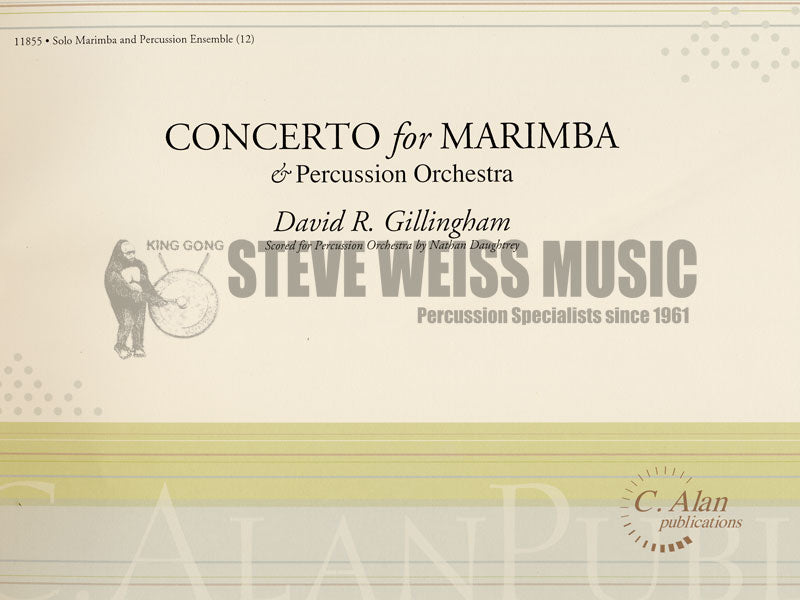 Gillingham-Concerto No. 2 for Marimba and Perc. Ens. (SP)- Solo M/B/2V/C/Cro./X/4M/4T/P/PN