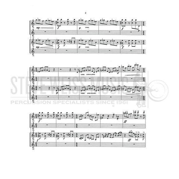 Grassano-Etude for Two Marimbas(2S)