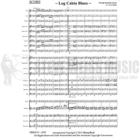 Green-Log Cabin Blues arr. Baker (SP)-X/Band