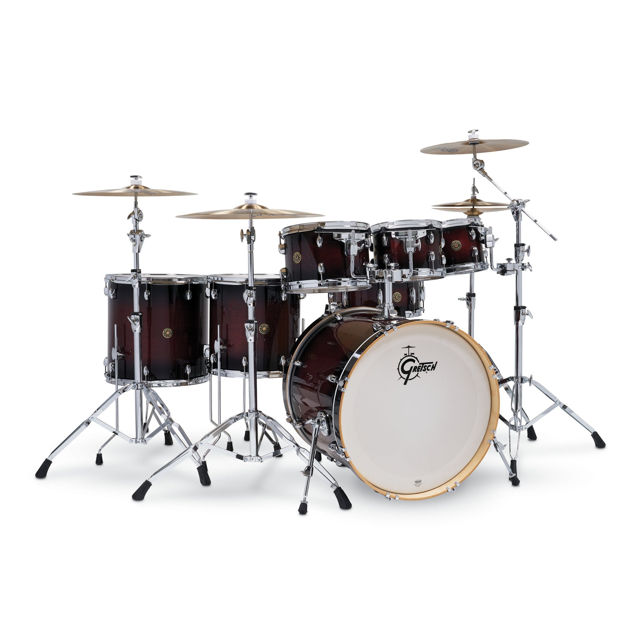 Gretsch Catalina Maple 7 Piece Rock Shell Pack - Deep Cherry Burst cm1-e826p-dcb