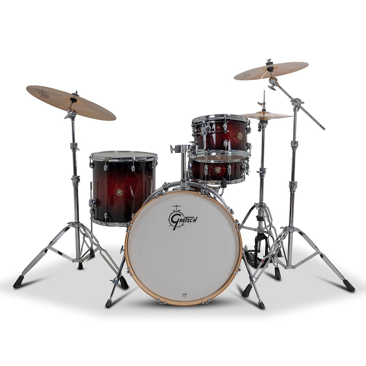 Gretsch Catalina Maple Drum Set Shell Pack Deep Cherry Burst cm2-e624s-dcb front