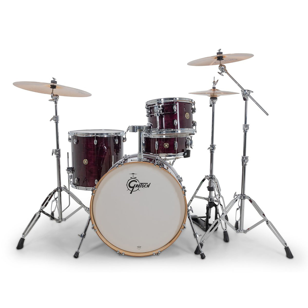 Gretsch Catalina Maple Drum Set Shell Pack Purple Gloss cm2-e624s-pg front
