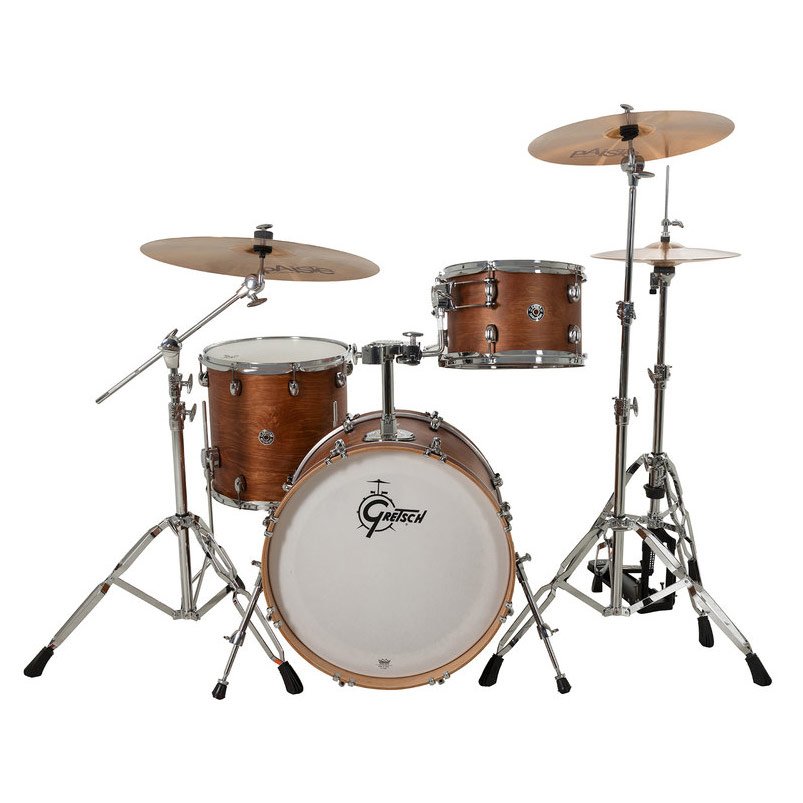 Gretsch Catalina Club CC2 3-piece Drum Set Shell Pack - 20" Bass Drum - Satin Walnut Glaze