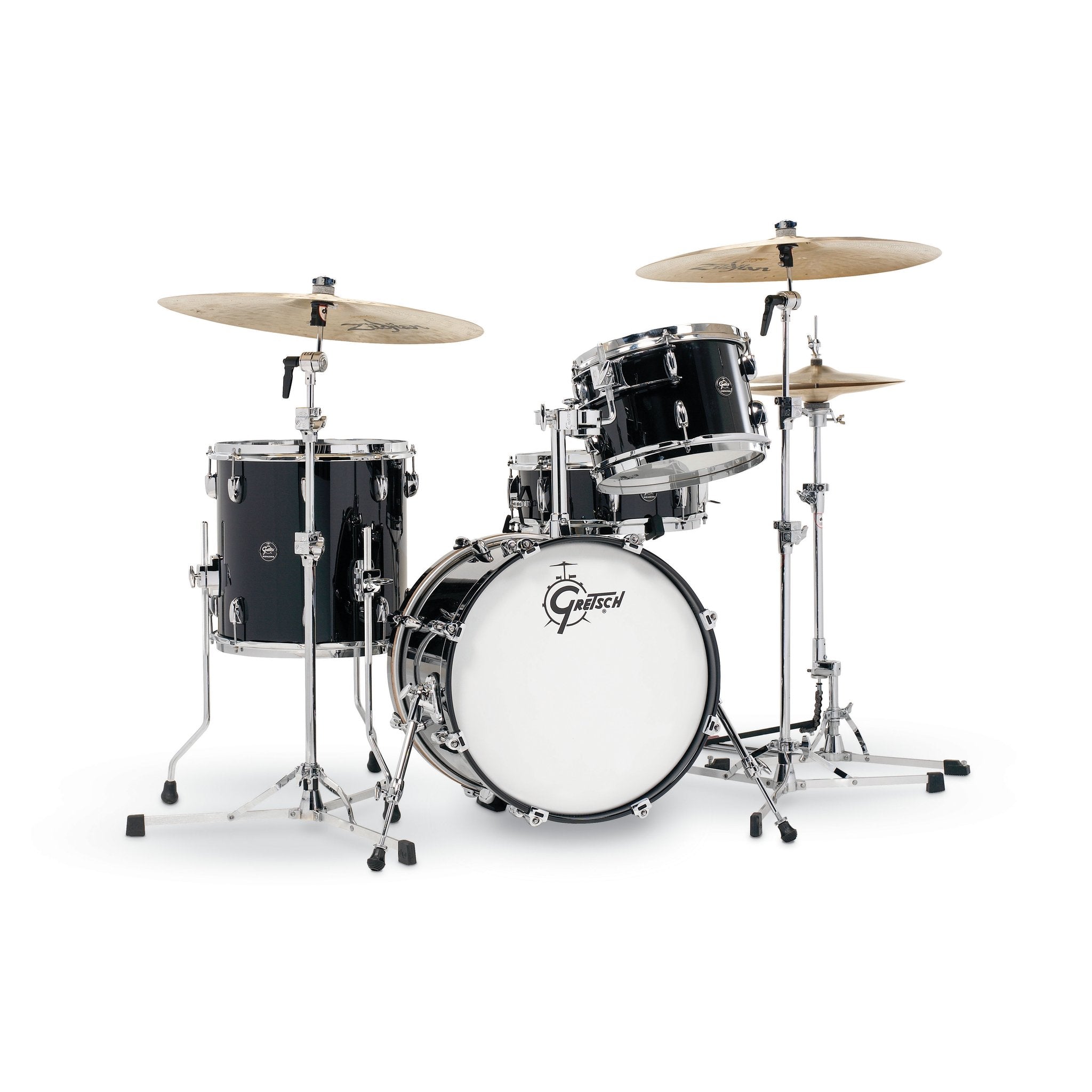Gretsch Renown 4 Piece Drum Set (18/12/14/14sn) Piano Black rn2-j484-pb