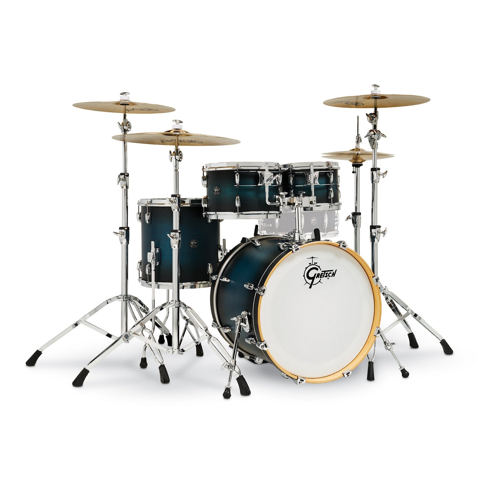 Gretsch Renown Maple 4pc - Satin Antique Blue Burst 20/10/12/14 rn2-e604-sabb