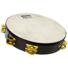 Grover 10" SX Double Row Tambourine - Brass