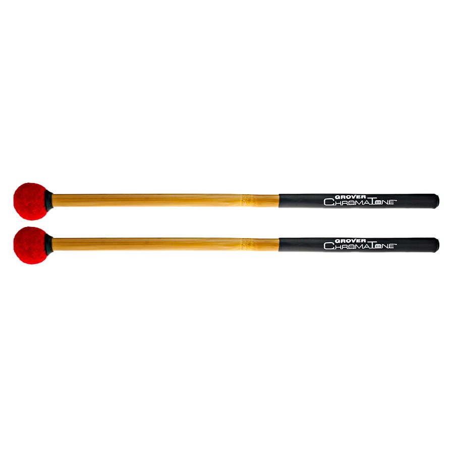 Grover ChromaTone II TMB-C13 Lite Staccato Timpani Mallets Ruby Red