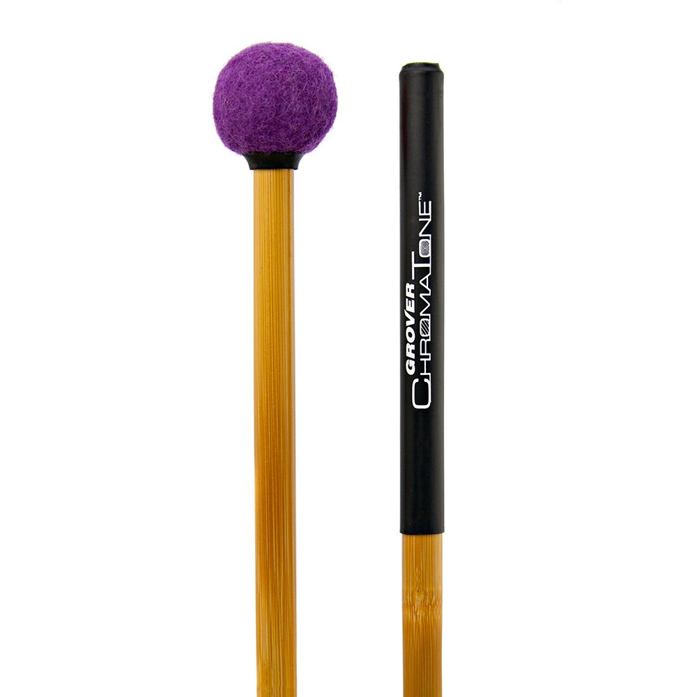 Grover ChromaTone II TMB-C15 Lite Legato Timpani Mallets Amethyst Violet Vertical