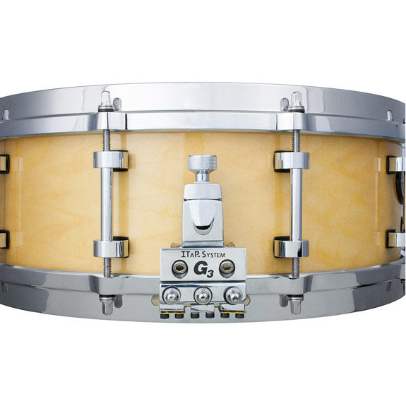 Grover 6.5x14 Natural Lacquer G3T "ITaP" Symphonic Snare Drum