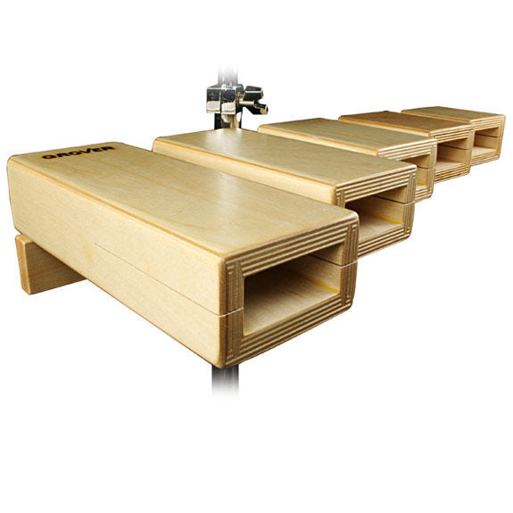 Grover Standard Temple Blocks with Stand