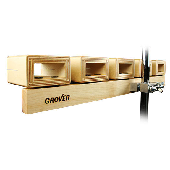 Grover Standard Temple Blocks with Stand