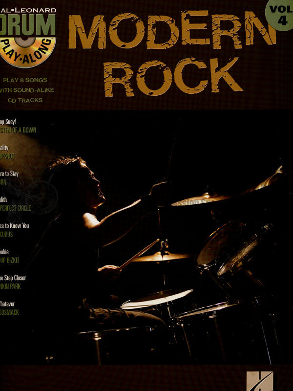 Hal Leonard Drum Play-Along-Modern Rock vol. 4 (Book & CD)