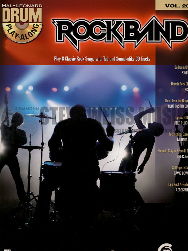 Hal Leonard Drum Play-Along-Rockband vol. 20 (bk/cd)
