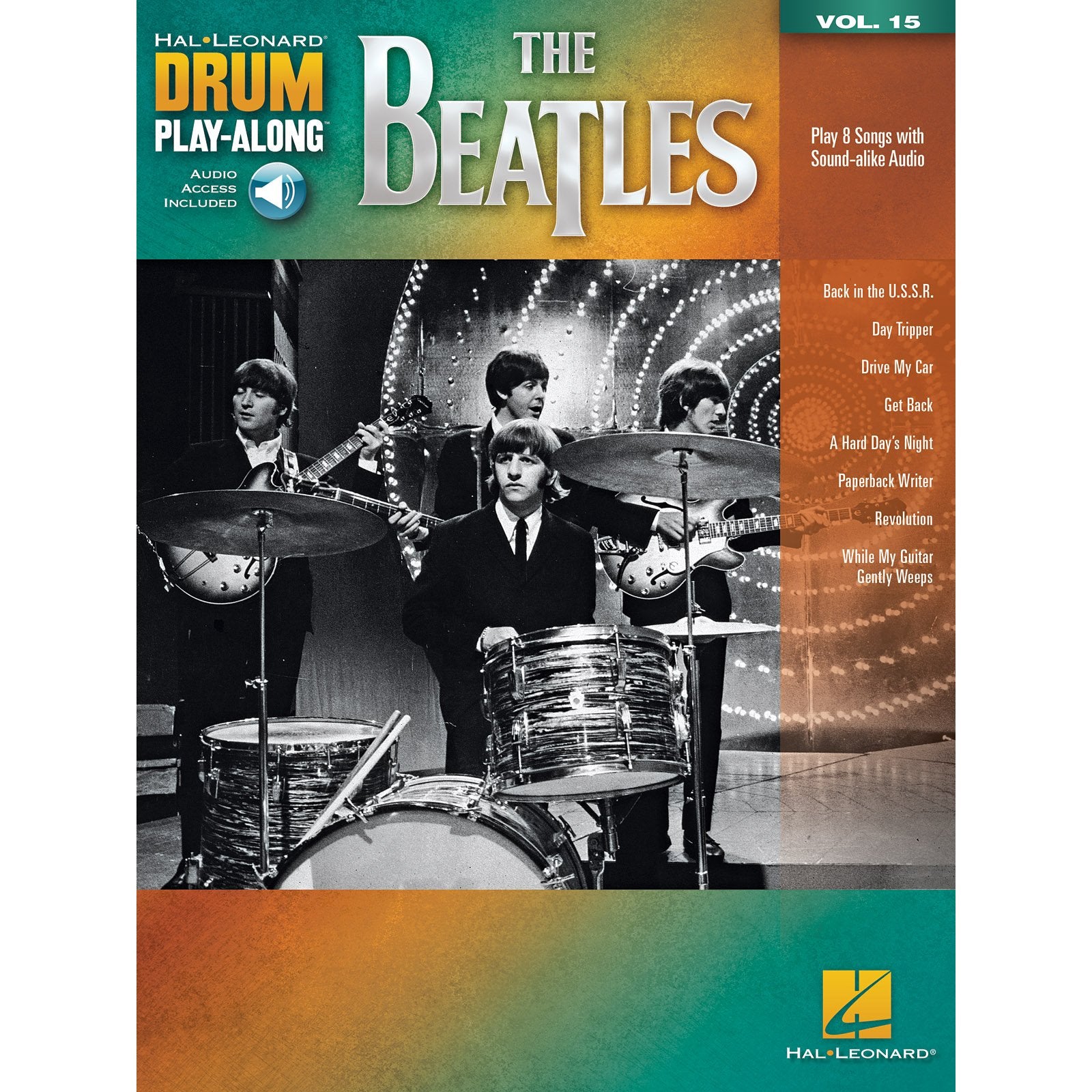 Hal Leonard Drum Play-Along-The Beatles vol. 15 (Audio Access Included)