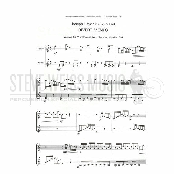 Haydn-Divertimento for Vibraphone and Marimba-M/V