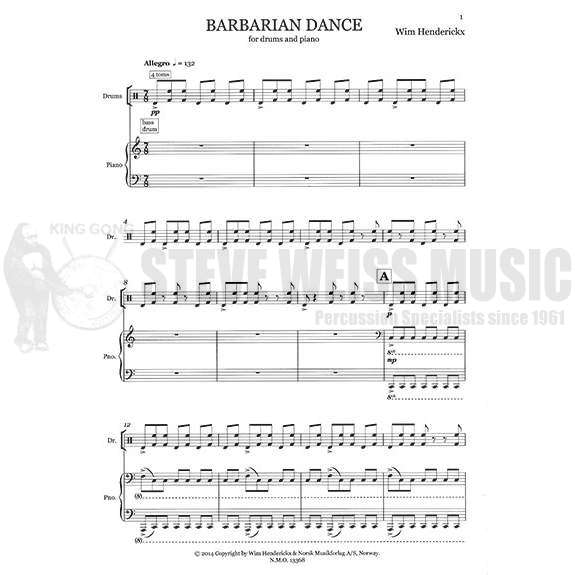 Hendrickx-Barbarian Dance (SP)-DS/PN