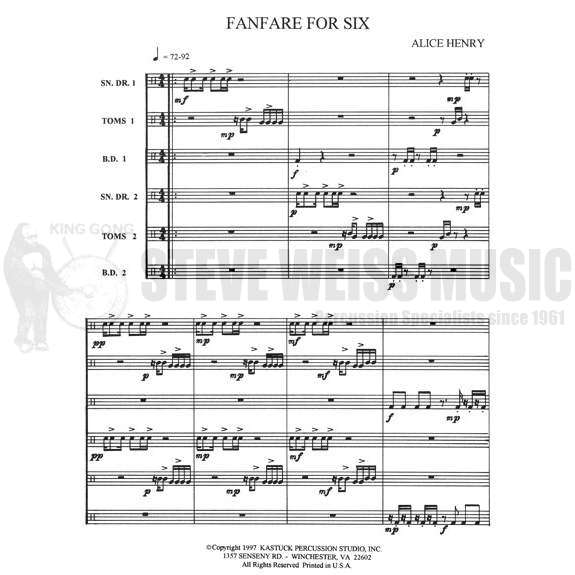 Henry-Fanfare for Six (SP)