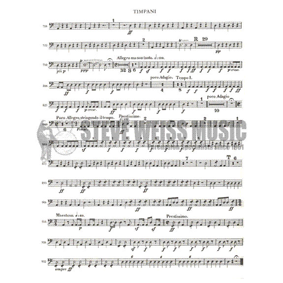 Hinger-Timpani Player's Orchestral Repertoire Vol. I-Beethoven