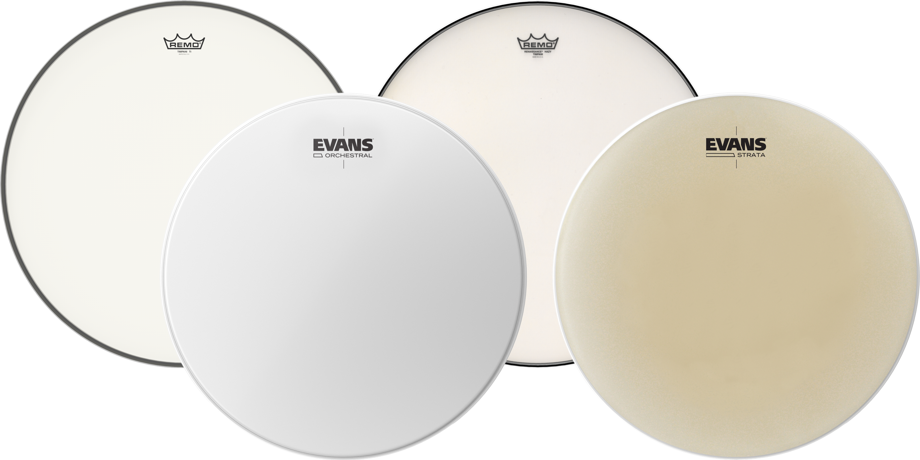 Remo and Evans Timpani Heads