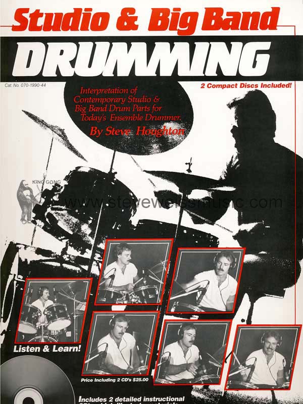 Houghton-Studio and Big Band Drumming (w/2 CD)