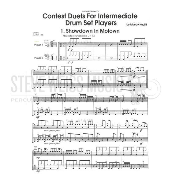 Houllif-Contest Duets for Intermediate Drum Set Players-( 2S)-2DS