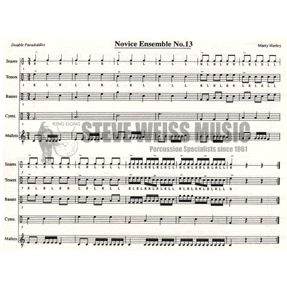 Hurley-Marching Perc. Ens. Ex. Novice (CD)
