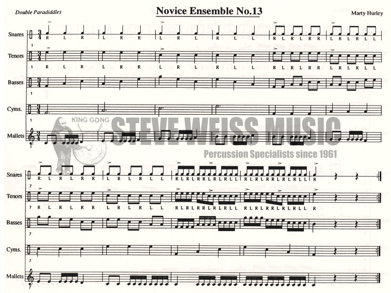 Hurley-Marching Perc. Ens. Ex. Novice (CD)