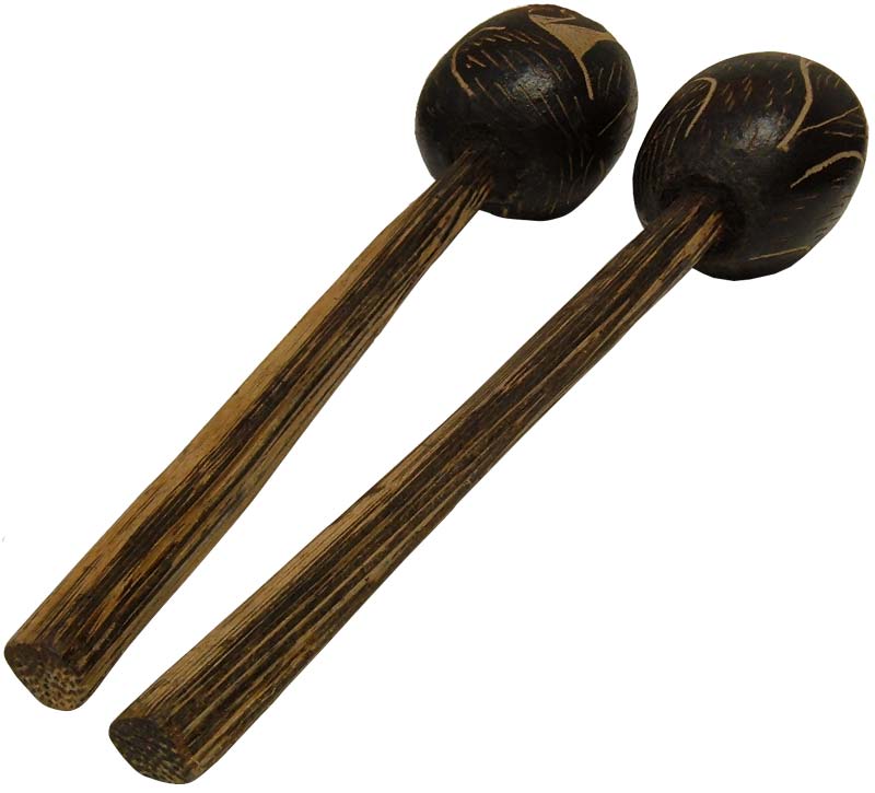 Iat Maracas - Jungle Feather Pair - Peru (0799J)