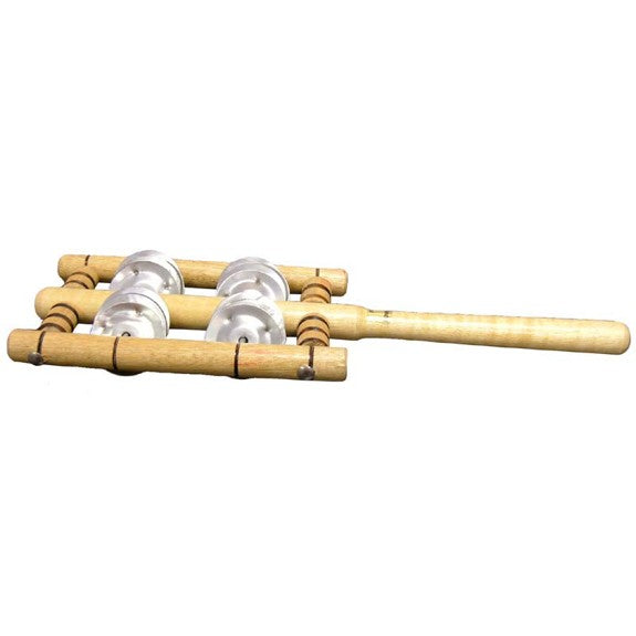 Iat Tambourine On A Handle - Large (0796HL)