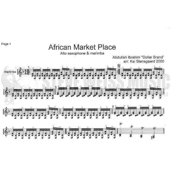 Ibrahim-African Market Place arr. Stensgaard (P)-M/ASX