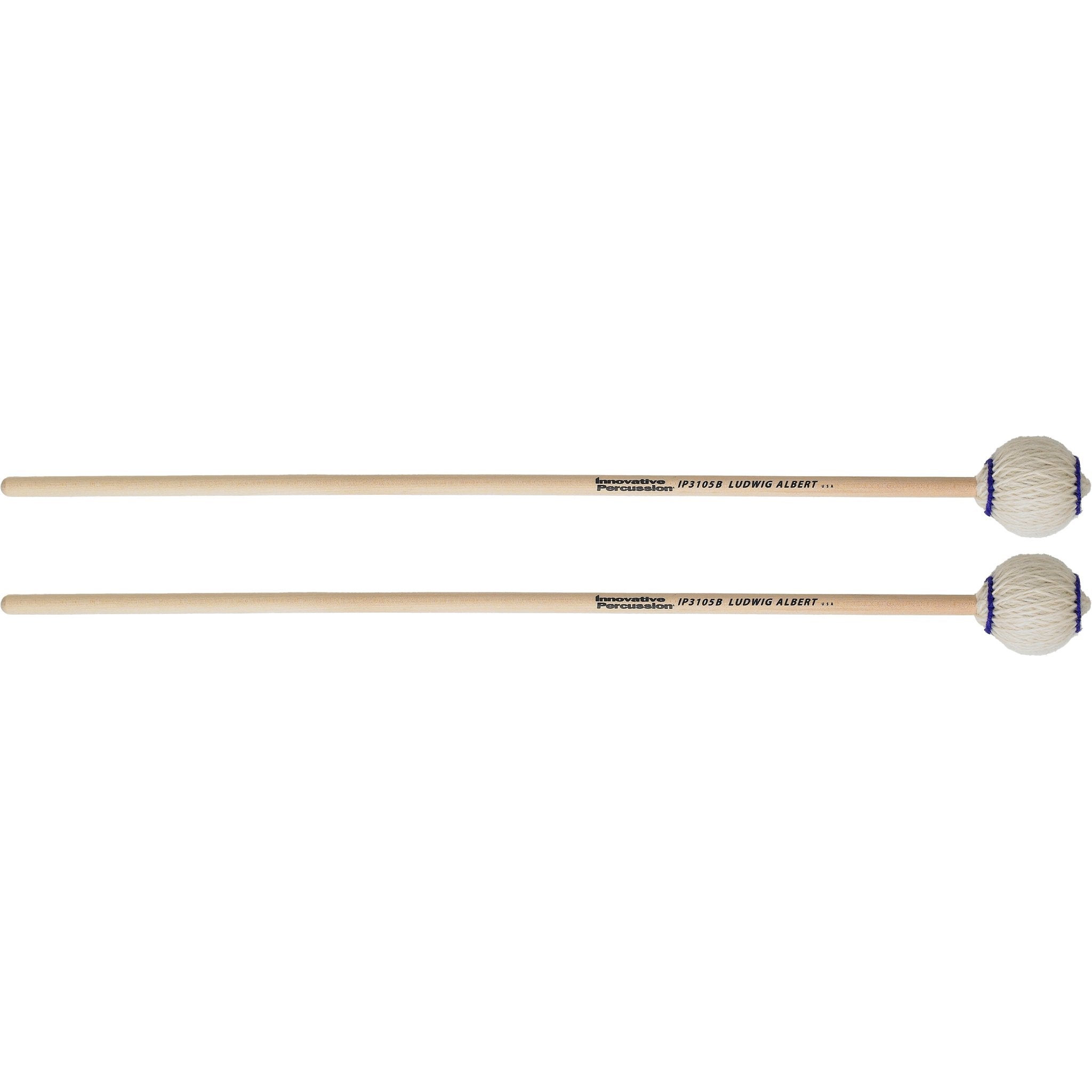Innovative Ludwig Albert IP3105B Medium Birch Marimba Mallets pair