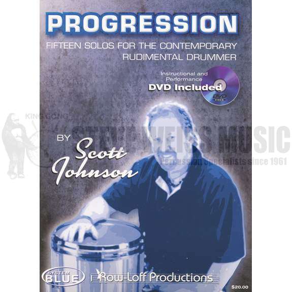 Johnson, S.-Progression: 15 Solos for the Contemporary Rudimental Drummer (includes DVD)
