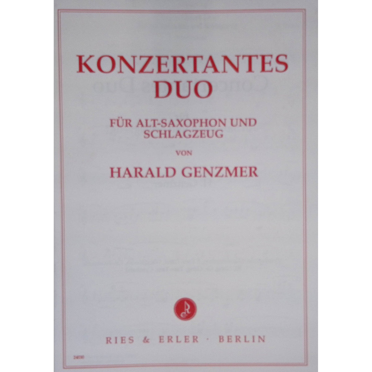 Konzertante Duo Harald Genzmer