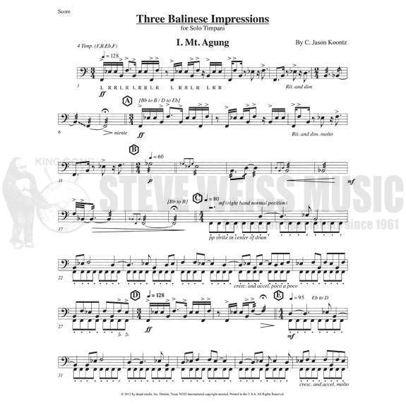 Koontz-Three Balinese Impressions-4T